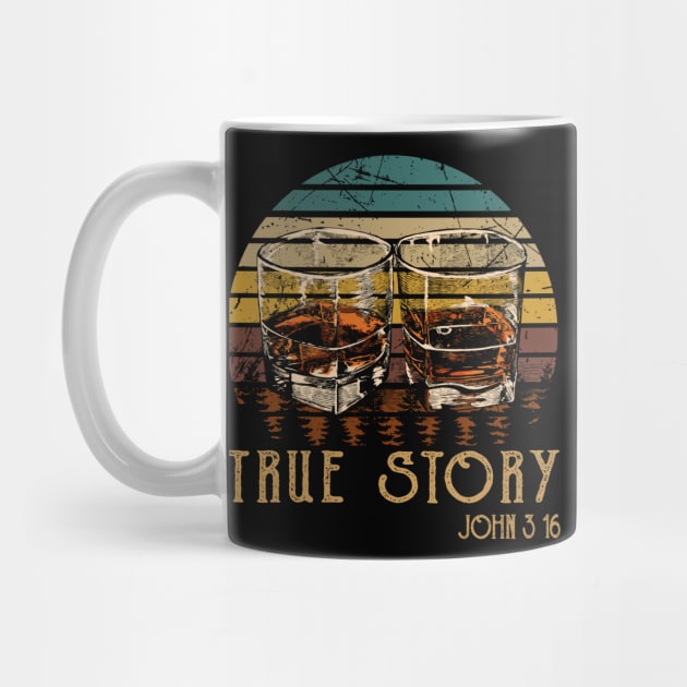 True Story Whisky Mug by Beard Art eye